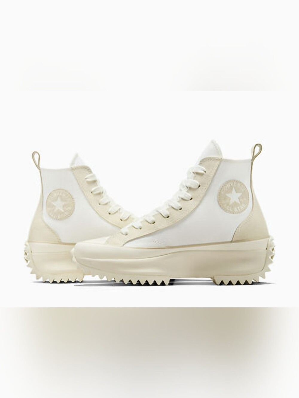 Converse Run Star Hike High Top Sneakers - Beige Cream Egret  6